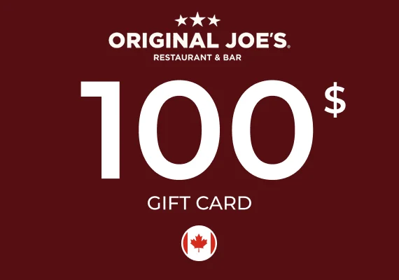 Original Joe's Gift Card 100 CAD