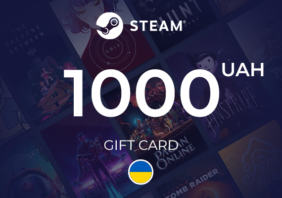 Steam Wallet Gift Card 1000 UAH Steam Wallet Gift Card 1000 UAH