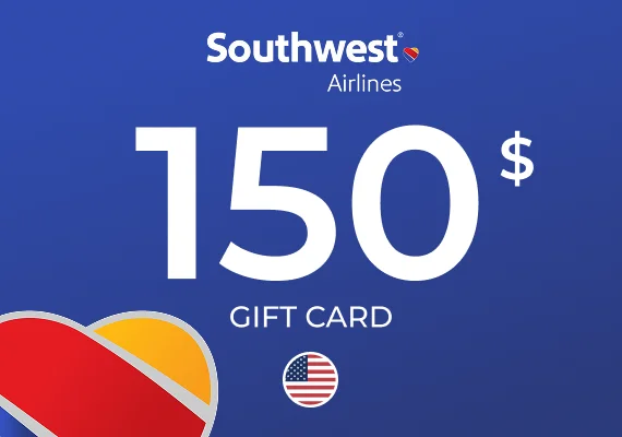 Southwest Airlines Gift Card 150 USD