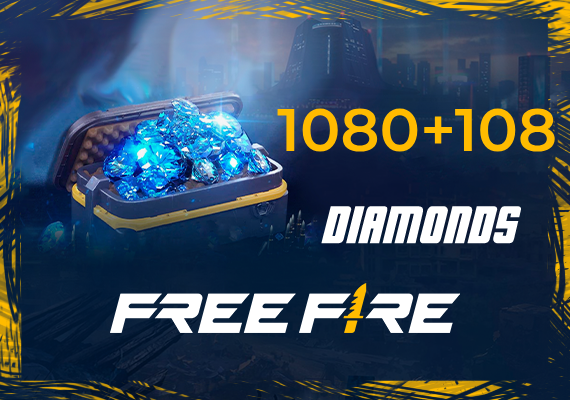 Garena Free Fire - 1080 + 108 Diamonds Garena Free Fire - 1080 + 108 Diamonds