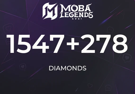 Moba Legends - 1547 Diamonds + 278 Bonus