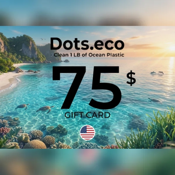 Dots.eco - Clean 1 LB of Ocean Plastic Gift Card 75 USD Key - UNITED STATES