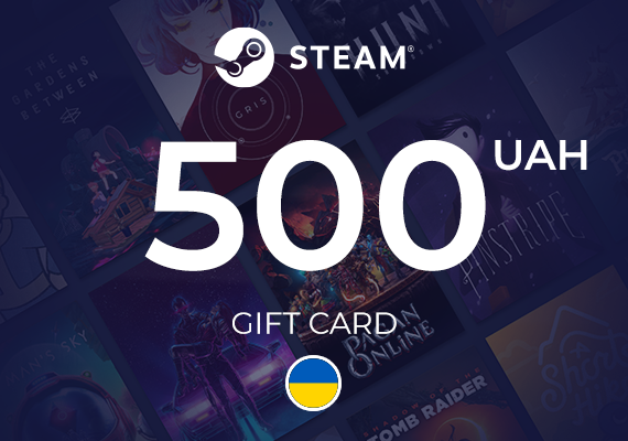 Steam Wallet Gift Card 500 UAH Steam Wallet Gift Card 500 UAH