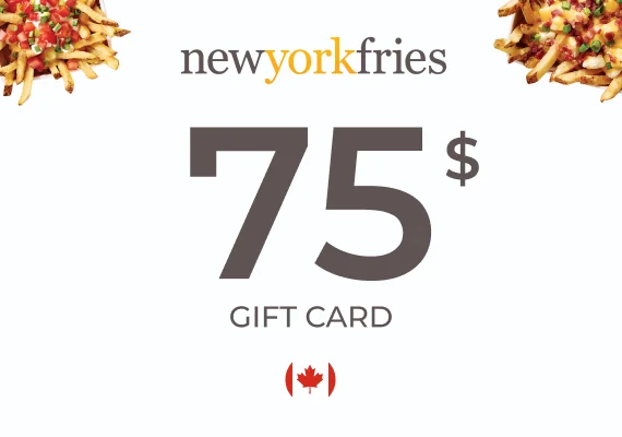 New York Fries Gift Card 75 CAD