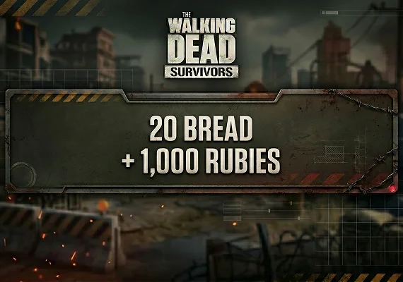 The Walking Dead: Survivors - 20 Bread + 1,000 Rubies