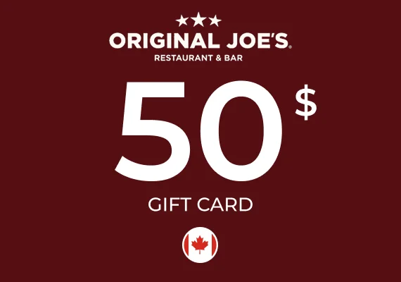 Original Joe's Gift Card 50 CAD