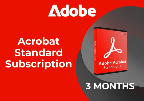 Adobe Acrobat Standard - 3 Month Subscription