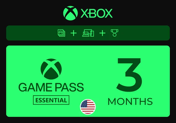 Xbox Game Pass Core (Essential) 3 Months  Xbox Game Pass Core (Essential) 3 Months