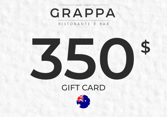 Grappa Ristorante & Bar Gift Card 350 AUD