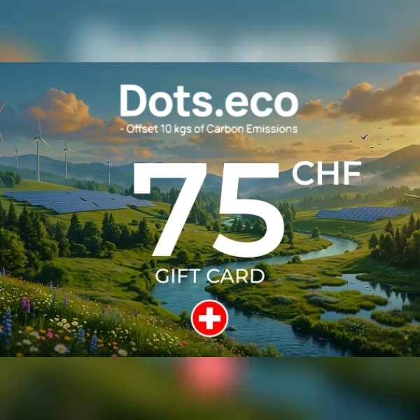 Dots.eco - Offset 10 kgs of Carbon Emissions Gift Card 75 CHF Key - SWITZERLAND