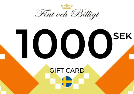 Fint och Billigt Gift Card 1000 SEK