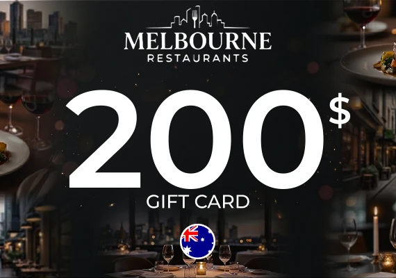 Melbourne Restaurants Gift Card 200 AUD