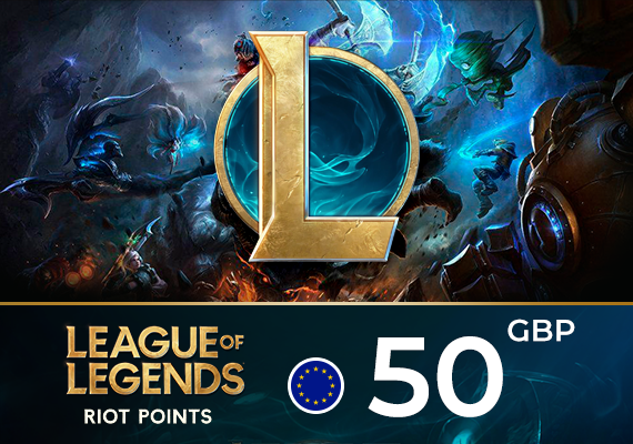 League of Legends Riot Points 50 GBP League of Legends Riot Points 50 GBP
