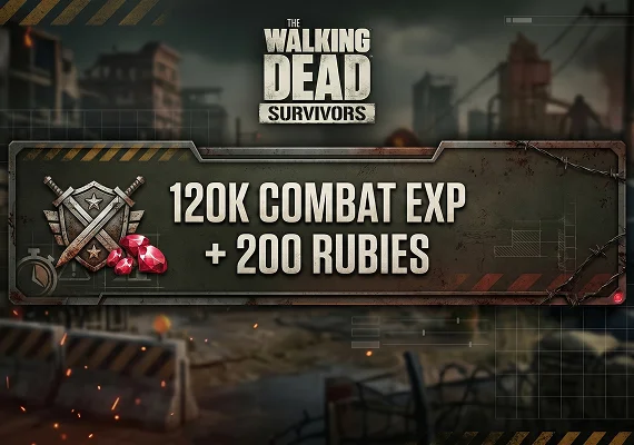 The Walking Dead: Survivors - 120K Combat EXP + 200 Rubies