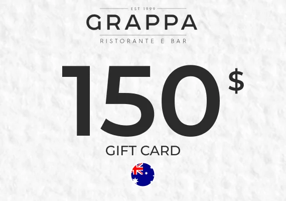 Grappa Ristorante & Bar Gift Card 150 AUD