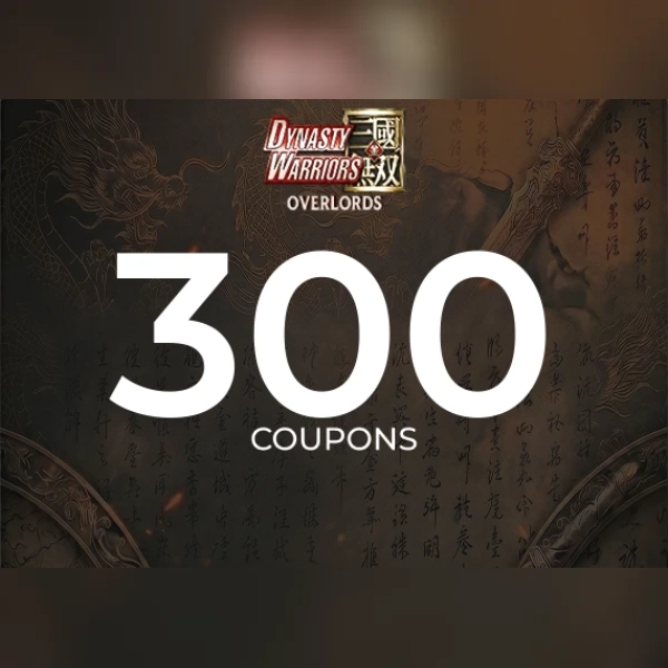 Dynasty Warriors Dynasty Warriors: Overlords - 300 Coupons Direct Top-Up - Global