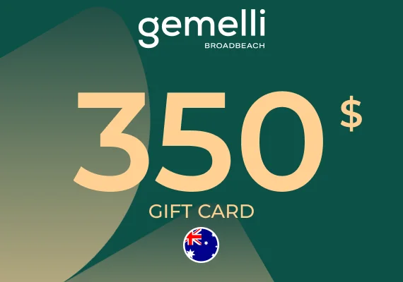 Gemelli Broadbeach Gift Card 350 AUD