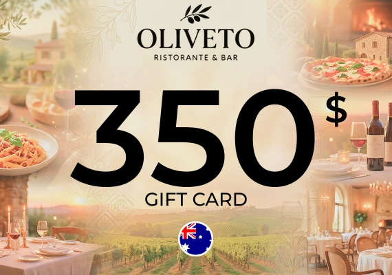 Oliveto Ristorante & Bar Gift Card 350 AUD