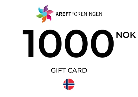 Kreftforeningen Gift Card 1000 NOK