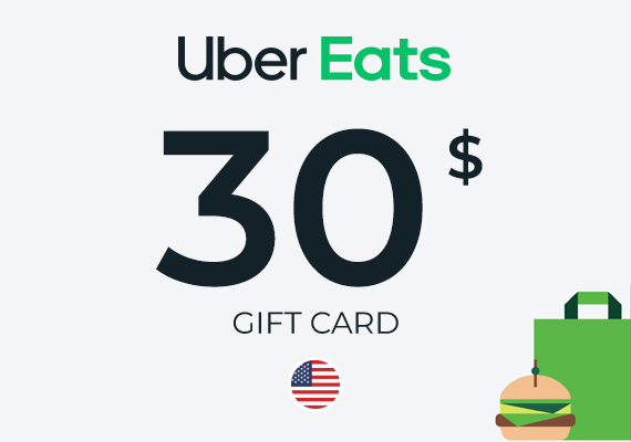 Uber Eats Gift Card 30 USD Uber Eats Gift Card 30 USD