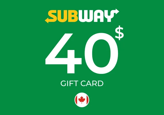 Subway Gift Card 40 CAD