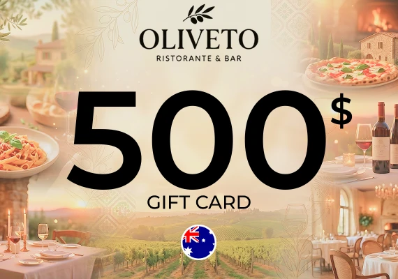 Oliveto Ristorante & Bar Gift Card 500 AUD