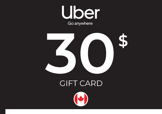 Uber Gift Card 30 CAD Uber Gift Card 30 CAD