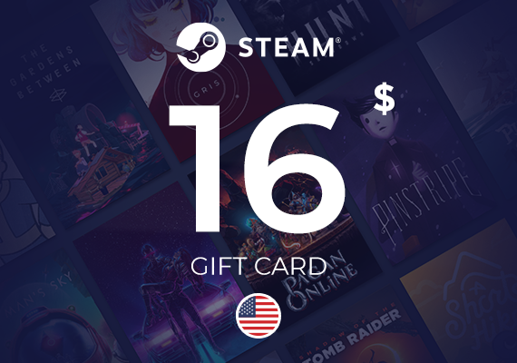 Steam Wallet Gift Card 16 USD