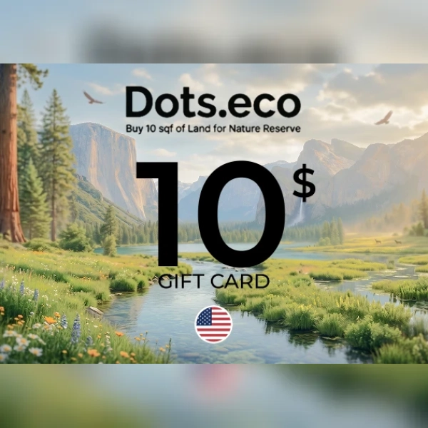 Dots.eco - Buy 10 sqf of Land for Nature reserve Gift Card 10 USD Key - UNITED STATES
