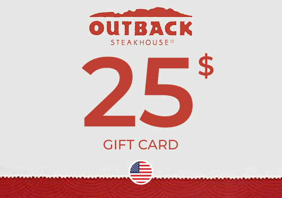Outback Steakhouse Gift Card 25 USD
