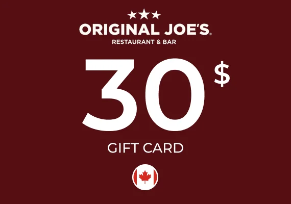 Original Joe's Gift Card 30 CAD