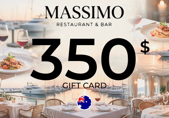 Massimo Restaurant & Bar Gift Card 350 AUD
