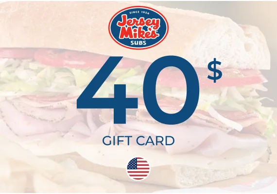 Jersey Mikes Gift Card 40 USD Key - UNITED STATES