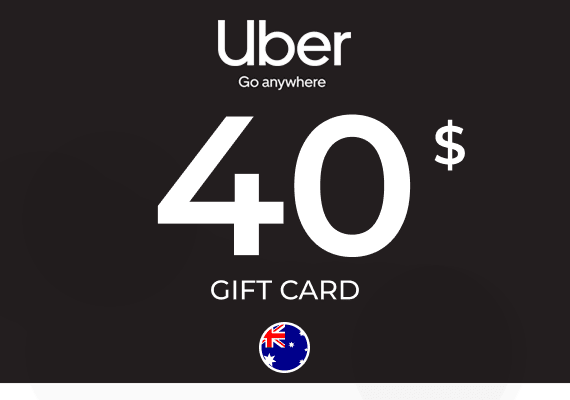Uber Rides Gift Card 40 AUD