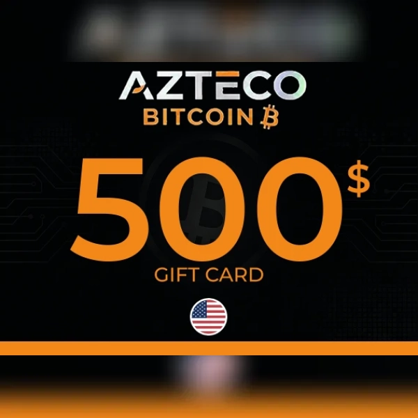 Azteco Bitcoin Voucher - Lightning Gift Card 500 USD Key - UNITED STATES