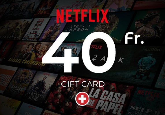 Netflix Gift Card 40 CHF Netflix Gift Card 40 CHF