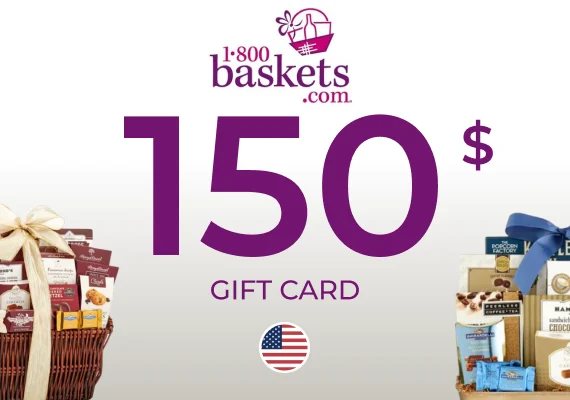1-800-Baskets Gift Card 150 USD 1-800-Baskets Gift Card 150 USD