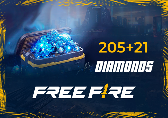 Garena Free Fire - 205 + 21 Diamonds