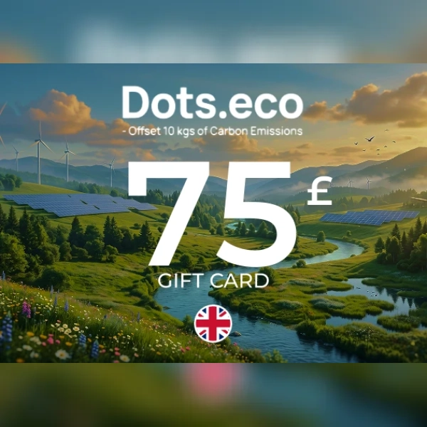 Dots.eco - Offset 10 kgs of CARBON EMISSIONS Gift Card 75 GBP Key - UNITED KINGDOM