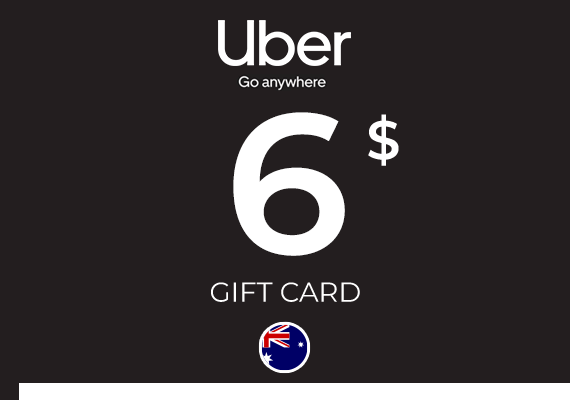 Uber Gift Card 6 AUD Uber Gift Card 6 AUD