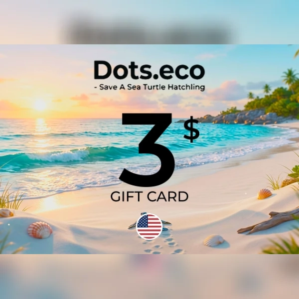 Dots.eco - Save a sea turtle hatchling Gift Card 3 USD Key - UNITED STATES