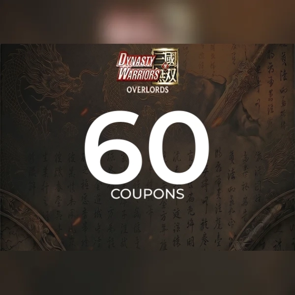 Dynasty Warriors Dynasty Warriors: Overlords - 60 Coupons Direct Top-Up - Global