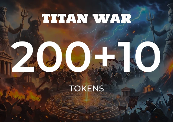 Titan War - 200 +10 Tokens 