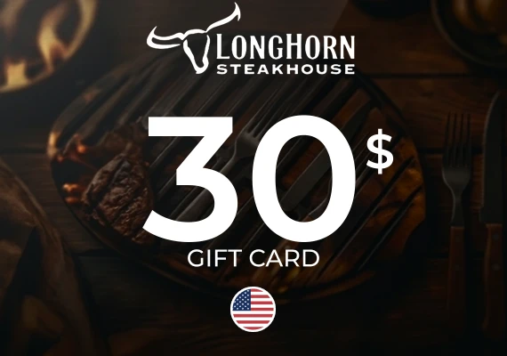 LongHorn Steakhouse Gift Card 30 USD