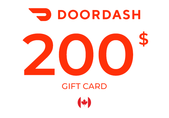 DoorDash Gift Card 200 CAD (CA)