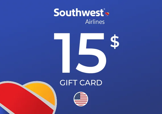 Southwest Airlines Gift Card 15 USD