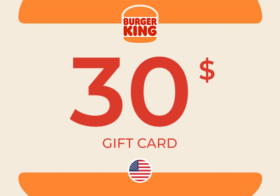 Burger King Gift Card 30 USD