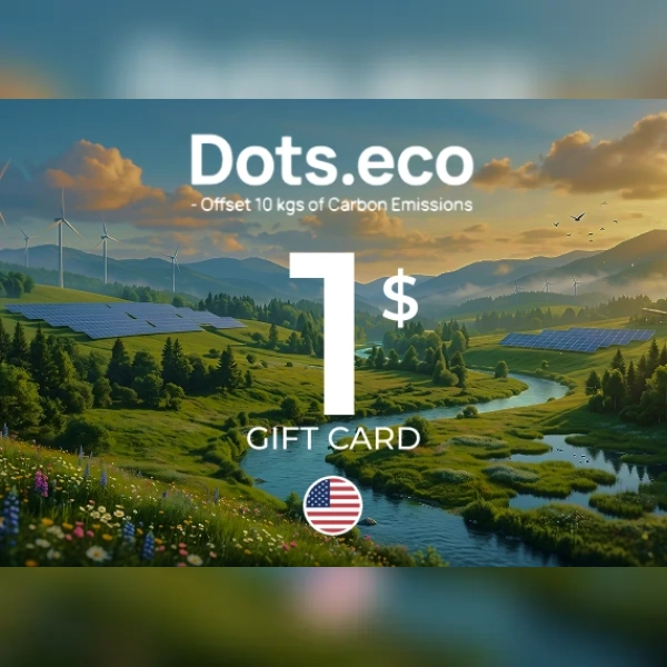 Dots.eco - Offset 10 kgs of CARBON EMISSIONS Gift Card 1 USD Key - UNITED STATES
