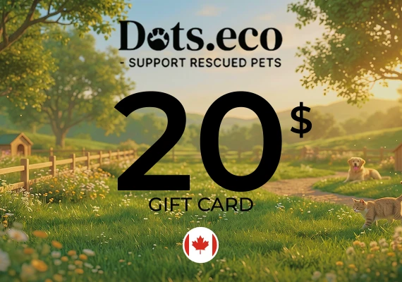 Dots.eco - Support Rescued Pets Gift Card 20 CAD