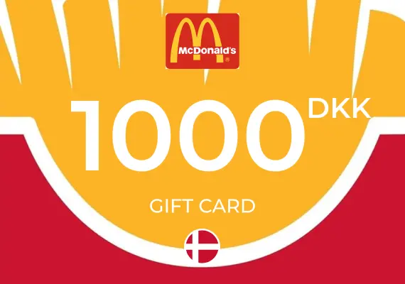 McDonald's Gift Card 1000 DKK